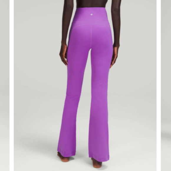 Lululemon Groove Super-High-Rise Flared Pant *Nulu Moonlit Magenta - Size 4 - Picture 2 of 13